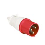 Plugue de Tomada Industrial 2P+T 32A 9H 380-415V Ip44 Vermelho