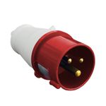 Plugue de Tomada Industrial 2P+T 32A 9H 380-415V Ip44 Vermelho