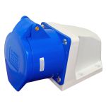 Tomada Industrial Sobrepor 3p+t+n 32a 220v 9h Azul