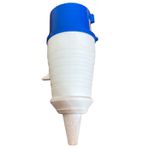 Plugue De Tomada Industrial 3P+T+N 16A 220-240v 9h Ip44 Azul