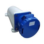 Tomada Industrial Sobrepor 2P+T 63A 220-240V 6H Azul