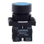 Botão Pulsante Comando Azul Lk2-ea61 1na P/ Bloco Lukma
