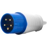 Plugue De Tomada Industrial 32a 9h 220-240v 3p+t+n Ip44 Azul