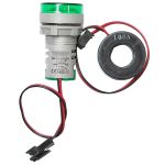 Voltímetro Amperímetro Digital 22mm Verde 60 500v 100a Lukma