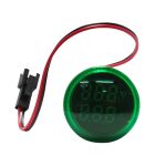 Voltímetro Amperímetro Digital 22mm Verde 60 500v 100a Lukma