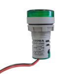Voltímetro Amperímetro Digital 22mm Verde 60 500v 100a Lukma