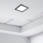 Luminária Led Embutir 18W Quadrada Borda Preta 6500k Fria