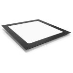 Luminária Led Embutir 24w Quadrada Borda Preta 6500k Fria