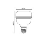 Lâmpada Led Bulbo Alta Potência 50w 3000k Luz Quente Bivolt