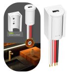 Sensor De Acionamento Dimerizável P/ Fita Led 12v-24v Branco