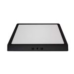 Plafon Preto Quadrado 36w Led Sobrepor 6500k Luz Branca Fria