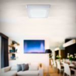 Plafon Led Sobrepor Quadrado 6w 6500k Branco Frio Bivolt