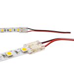 Kit 10 Conectores Força Fita Led Emenda C/ Rabicho 10mm 127/220V