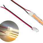 Kit 10 Conectores Força Fita Led Emenda C/ Rabicho 10mm 127/220V