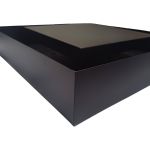 Luminária Plafon Sobrepor Quadrado Luz Indireta 45x45 Preto