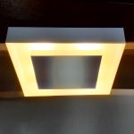 Luminária Plafon Sobrepor Teto Luz Indireta 45x45 Quadrado
