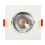 Spot Embutir Led Dicroica Quadrado Branco 7w 3000k