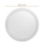 Painel Plafon Led De Sobrepor Redondo 4000k 18w Bivolt