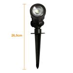 Espeto De Jardim Led 5w Luz Verde Prova D'água Bivolt