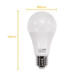 Lâmpada Led 12W Bulbo E-27 6500k Branco Frio Bivolt Llum