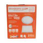 Painel Plafon Led De Embutir Quadrado 6500k 12w Bivolt LLUM