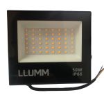 Refletor Led Holofote 50w 3000k Bivolt Ip65