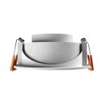 Spot Led De Embutir Dicroica Redondo Branco 5w 3000k Bivolt