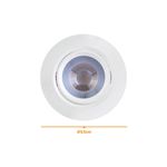 Spot Led De Embutir Direcionável Redondo 5w 6500k Branco 