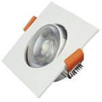 Spot Led de Embutir Direcionável Quadrado 3w 3000k Branco