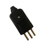 Pino Plugue Macho 2p+t 10a Reto Prensa Cabo Preto Margirius