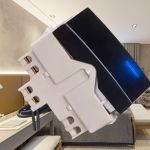 Interruptor Simples Com Luz 10a Preto Fosco Clean Margirius