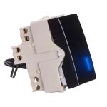 Interruptor Simples Com Luz 10a Preto Fosco Clean Margirius