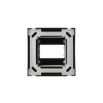 Caixa Sobrepor 2 Postos Preto Brilhante Sleek Margirius