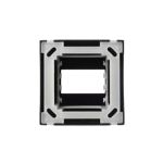 Caixa Sobrepor 1 Posto Preto Brilhante Sleek Margirius