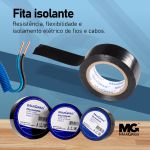 Fita Isolante 19mm x 20 Metros Classe c Anti Chama Margirius