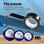 Fita Isolante 19mm x 20 metros Classe C Anti Chama Margirius