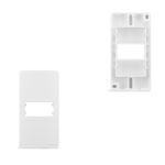 Placa e Suporte Condulete 3/4” Branco 1 posto Sleek Margirius 