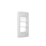 Placa e Suporte Condulete 3/4” Branco 3 postos Sleek Margirius 