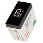 Tomada Carregador Usb 2a Preto Fosco Ebony Clean Margirius