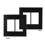 Placa 4x4 6 Postos Preto Fosco Ebony Clean Margirius