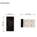 Módulo Campainha Cigarra 127v Preto Fosco Clean Margirius