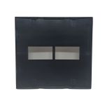 Placa 4x4 2 Postos Preto Fosco Ebony Clean Margirius