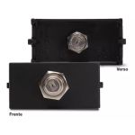 Módulo Antena Tv Coaxial 75 Ohms Preto Fosco Clean Margirius