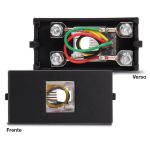 Tomada Telefone Rj11 4 Fios Preto Fosco Clean Margirius