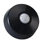 Sensor De Presença Com Fotocélula De Embutir e Sobrepor Interno Preto Mpt-40esf