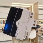 Interruptor Paralelo Com Luz Preto Fosco Clean Margirius