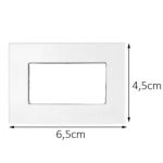 Conjunto Placa Para Móveis Branco Sleek Margirius