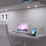 Conjunto Placa Para Móveis Branco Sleek Margirius