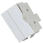 Módulo Interruptor Duplo Paralelo Branco Sleek Margirius
