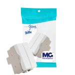 Módulo Interruptor Duplo Paralelo Branco Sleek Margirius